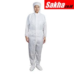 Baju Antistatic (Jumpsuit) Putih With Hood Size XL