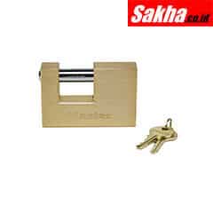 Master Lock 608D 85mm Brass Padlock with Shutter Lock