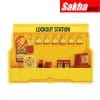 Master Lock S1850E3 OSHA Lockout Station with Electrical Lockout Assortment