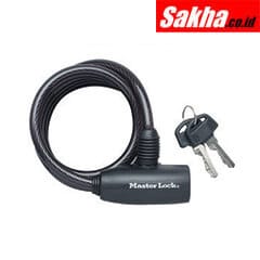 Master Lock 8126EURDPRO 1,8m long x 8mm diameter keyed cable lock; black