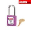 Master Lock 410PRP Purple Zenex™ Thermoplastic Safety Padlock, 1-12in (38mm) Wide with 1-12in (38mm) Tall Shackle