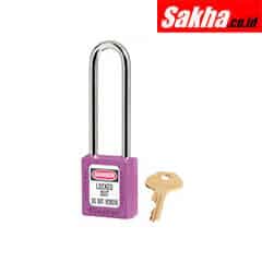 Master Lock 410LTPRP Purple Zenex™ Thermoplastic Safety Padlock, 1-12in (38mm) Wide with 3in (76mm) Shackle