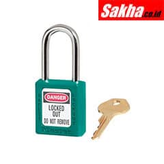 Master Lock 410TEAL Teal Zenex™ Thermoplastic Safety Padlock, 1-12in (38mm) Wide with 1-12in (38mm) Tall Shackle