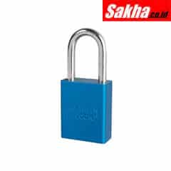 Master Lock A1106BLU Blue Anodized Aluminum Safety Padlock, 1-12in (38mm) Wide with 1-12in (38mm) Tall Shackle