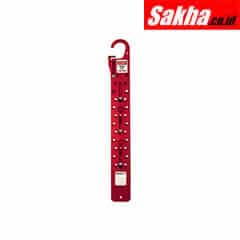 Master Lock S450 Anodized Aluminum 24-hole Sliding Hasp, 1in (25mm) Jaw Clearance