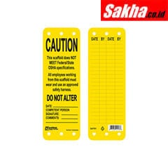 Master Lock S4701 Caution This Scaffold DOES NOT MEET FederalState OSHA specifications