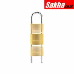 Master Lock 1950EURD 50mm wide solid brass body padlock with adjustable shackle from 70 to 155mm