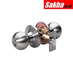 Master Lock BAO0115 Ball Style Knob Entry Door Lock; Satin Nickel