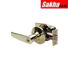 Master Lock SLL0103 Straight style lever entry door lock; polished brass