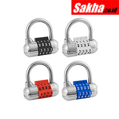Master Lock 1523D 2-12in 64mm Wide Set Your Own Combination Padlock with Colored Dials; Assorted Colors
