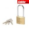 Master Lock 2950EURDLJ 50mm wide extra thick solid brass body padlock with 64mm long shackle