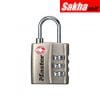 Master Lock 4680DNKL 1-316in 30mm Wide Set Your Own Combination TSA-Accepted Luggage Lock; Nicke