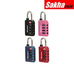 Master Lock 4691DWD 1-38in (35mm) Wide Set Your Own WORD Combination TSA-Accepted Luggage Lock; Assorted Colors