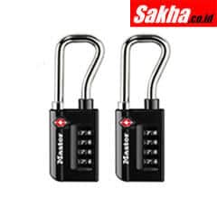Master Lock 4696T 1-516in (35mm) Wide Set Your Own Resettable Numeric Combination TSA-Accepted Luggage Lock with Extended Reach Shackle, 2-PK