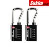 Master Lock 4696TWD 1-516in (35mm) Wide Set Your Own Resettable WORD Combination TSA-Accepted Luggage Lock with Extended Reach Shackle, 2-PK