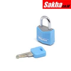 Master Lock 9120EURTCOL 20mm Wide Solid Aluminium Body Padlock 2-Pack, Assorted Colours