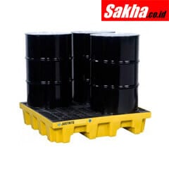 JUSTRITE 28636 Yellow (4 Drum Spill Deck Containment Pallet)