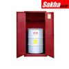 JUSTRITE 896201 Red (Flammable Drum Safety Cabinet) Sure-Grip