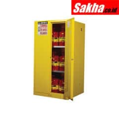 JUSTRITE 896000 Yellow Flammable Safety Cabinet (Storage) 60 Gallon