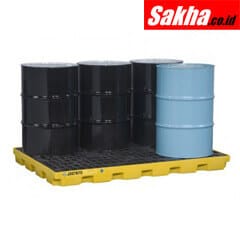 JUSTRITE 28658 Yellow (6 Drum Spill Containment Palle