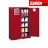 JUSTRITE 894501 Red Flammable Safety Cabinet (Storage)