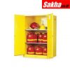 JUSTRITE 894500 Yellow Flammable Storage Cabinet (Safety)