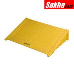 JUSTRITE 28620 - 4 Drum Square Yellow Spill Control Pallet Ramp EcoPolyBlend (Safety)