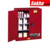 JUSTRITE 893001 Red Flammable Safety Cabinet (Storage) 30 gallon