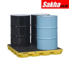 JUSTRITE 28656 (4 Drum Spill Containment Pallet) YELLOW
