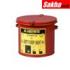 Justrite 09200 - Countertop Oily Waste Can (2 Gallon) Red