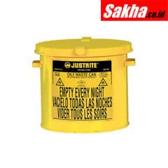 Justrite 09200Y - Countertop Oily Waste Can (2 Gallon) Yellow