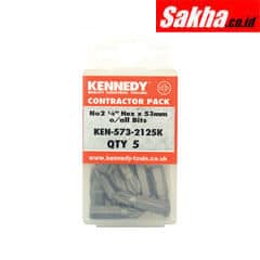 Kennedy KEN5732125K No.2 x 50mm POZIDRIV POWER BIT 1/4 Inch DIRECT DR (PK 5)