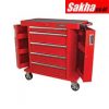 Kennedy-Pro KEN5942620K Red-36 Inch 5 Drawer Roller Cabinet