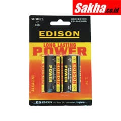 Edison EDI9043080K C Alkaline Batteries, Pack of 2