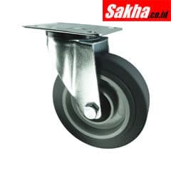 Atlas ATL9451530K Workholders SWIVEL PLATE 125mm GREY RUBBER TYRE