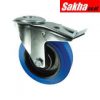 Atlas ATL9451946K Workholders BRAKED BOLT HOLE 80mm BLUE RUBBER TYRE