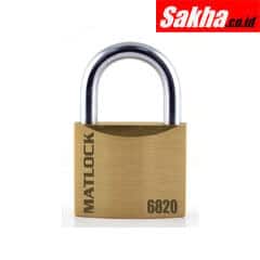 Matlock MTL9506820K Slimline Brass Key Padlock - 20mm