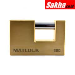 Matlock MTL9508860K Lock Block Brass Key Padlock - 83mm