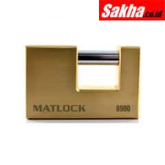 Matlock MTL9508900K Lock Block Brass Keyed Alike Padlock - 83mm
