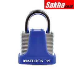 Matlock MTL9507125K Strong Blue Steel Key Padlock - 40mm