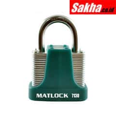 Matlock MTL9507130K Strong Green Steel Key Padlock - 40mm