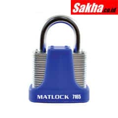 Matlock MTL9507165K Strong Blue Steel Keyed Alike Padlock - 40mm