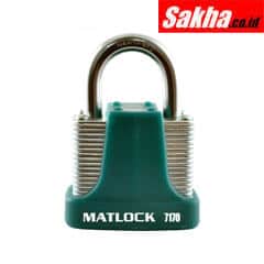 Matlock MTL9507170K Strong Green Steel Keyed Alike Padlock - 40mm