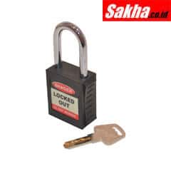 Matlock MTL9507910K Safety Lockout Black Key Padlock - 20mm