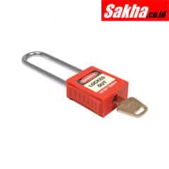 Matlock MTL9509320K Safety Lockout Black Long Shackle Key Padlock