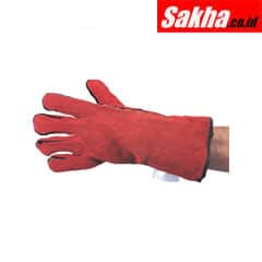 Tuffsafe SSF9611620K Red Split Leather Fully Lined Gauntlets - Size 11