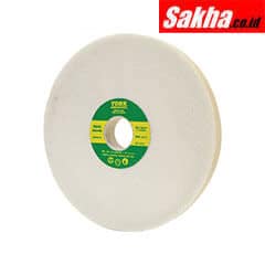 York YRK2353465K 256x25x76 2mm WA60KV Medium White Aluminium Oxide Bench Grinding Wheel