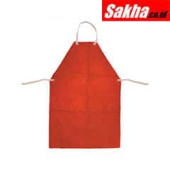 Kennedy KEN8855410K Red Chrome Leather Welders Apron With Ties 24 x 36