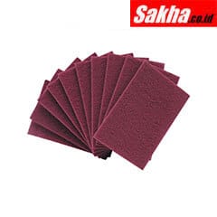 York YRK2452060K Non-Woven Hand Pads - X Fine - Maroon - Pack of 10