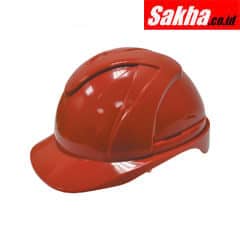 Tuffsafe TFF9571240K Red ABS Vented Safety Helmet